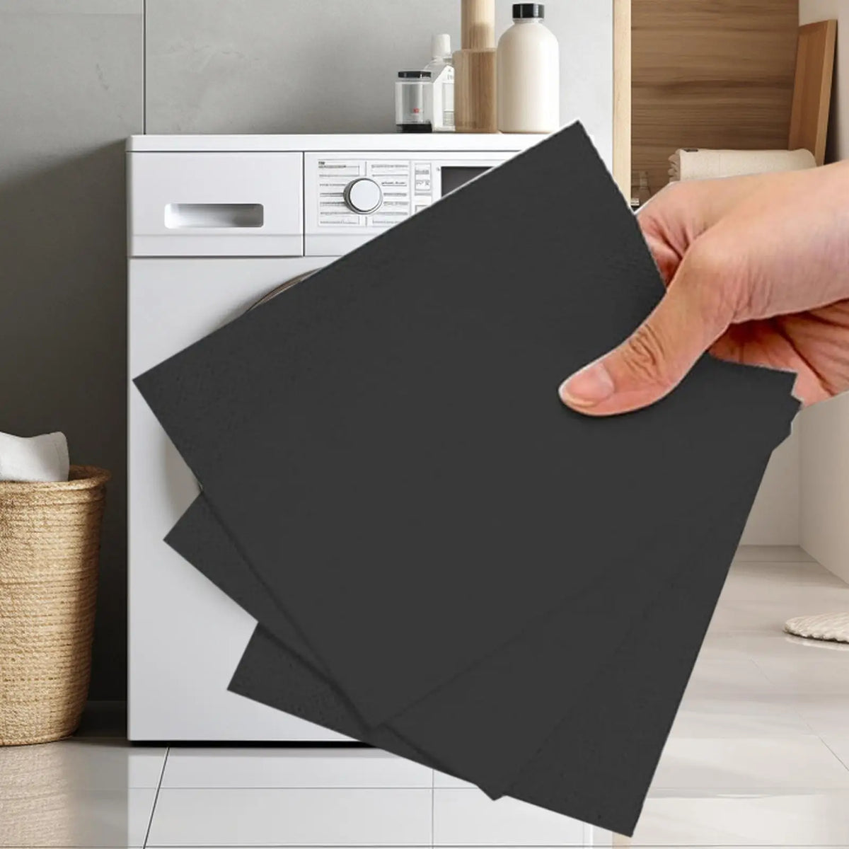 Black Clothes Darkening Laundry Sheets 12-Pack | Color Restorer Laundry Dye Sheets Axl