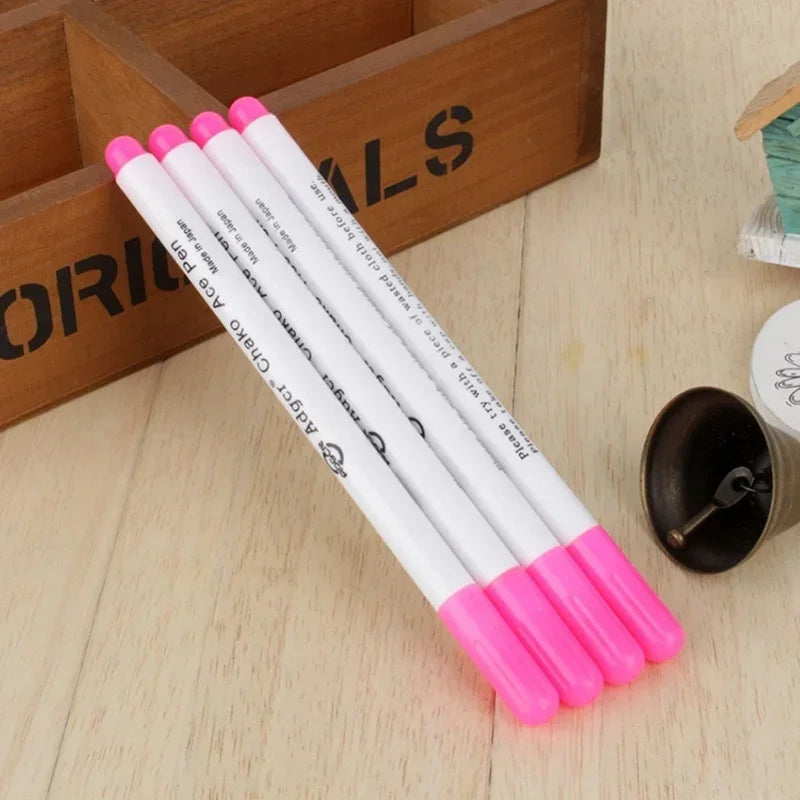 Water Soluble Fabric Marking Pen – Erasable Stitch Marker 4 Pc Fabric Marking Pen Axl 4pcs pink