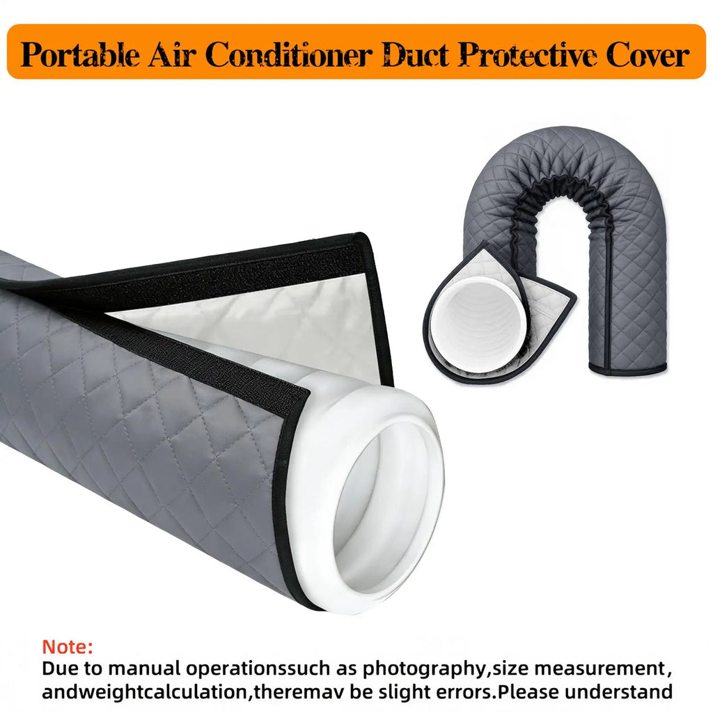 Portable AC Hose Insulation Cover | Quilted Thermal Exhaust Sleeve AC Hose Insulation Cover Axl