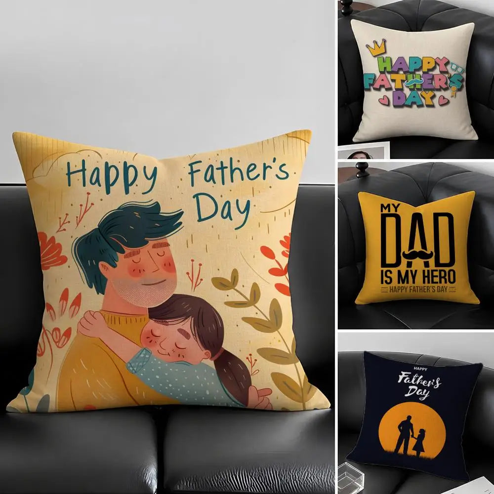 Natural Linen Cushion Cover – Printed Pillowcase for Sofa & Bed Linen Cushion Cover Axl