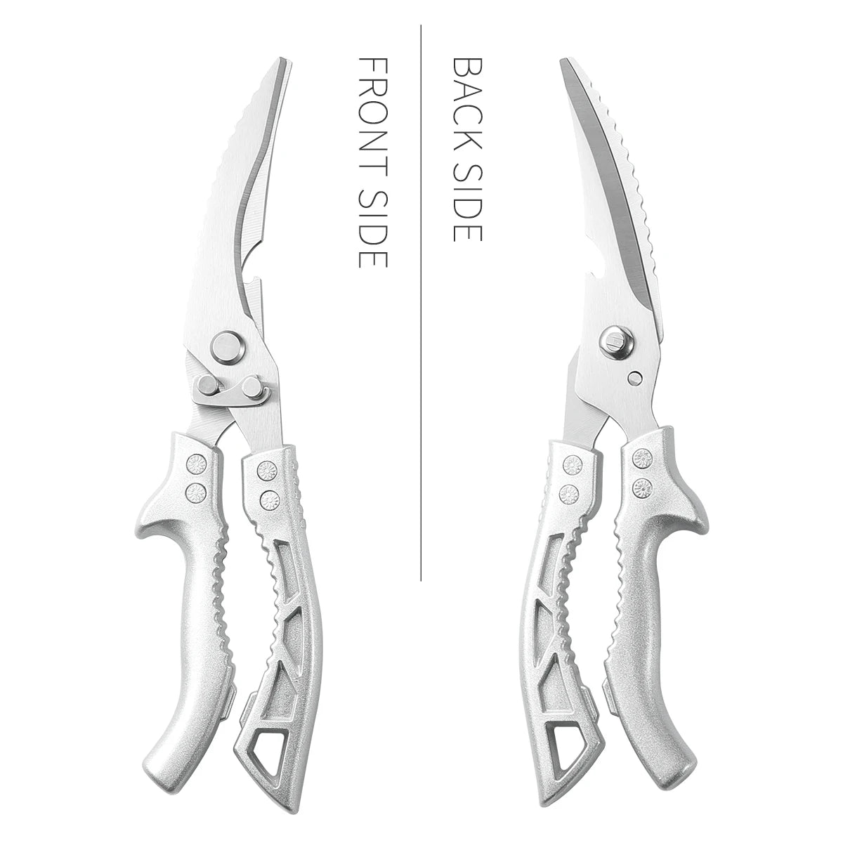 SHENJIU Kitchen Shears – Stainless Steel Poultry Bone Scissors Kitchen Shears Axl