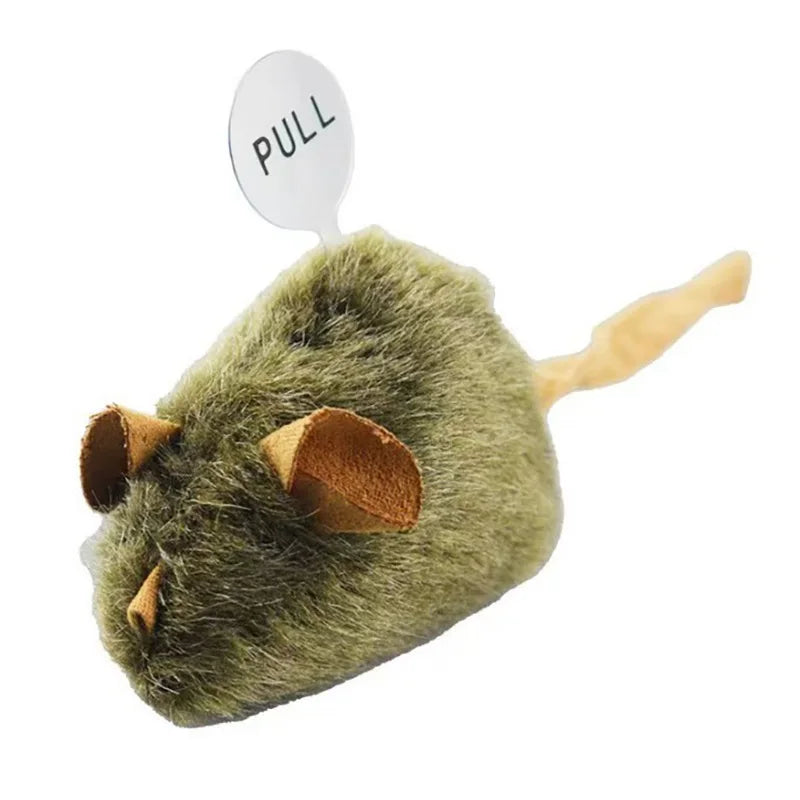 Interactive Chirping Plush Mouse Cat Toy – Bite-Resistant Kitten Interactive Cat Toy Axl 1pcs