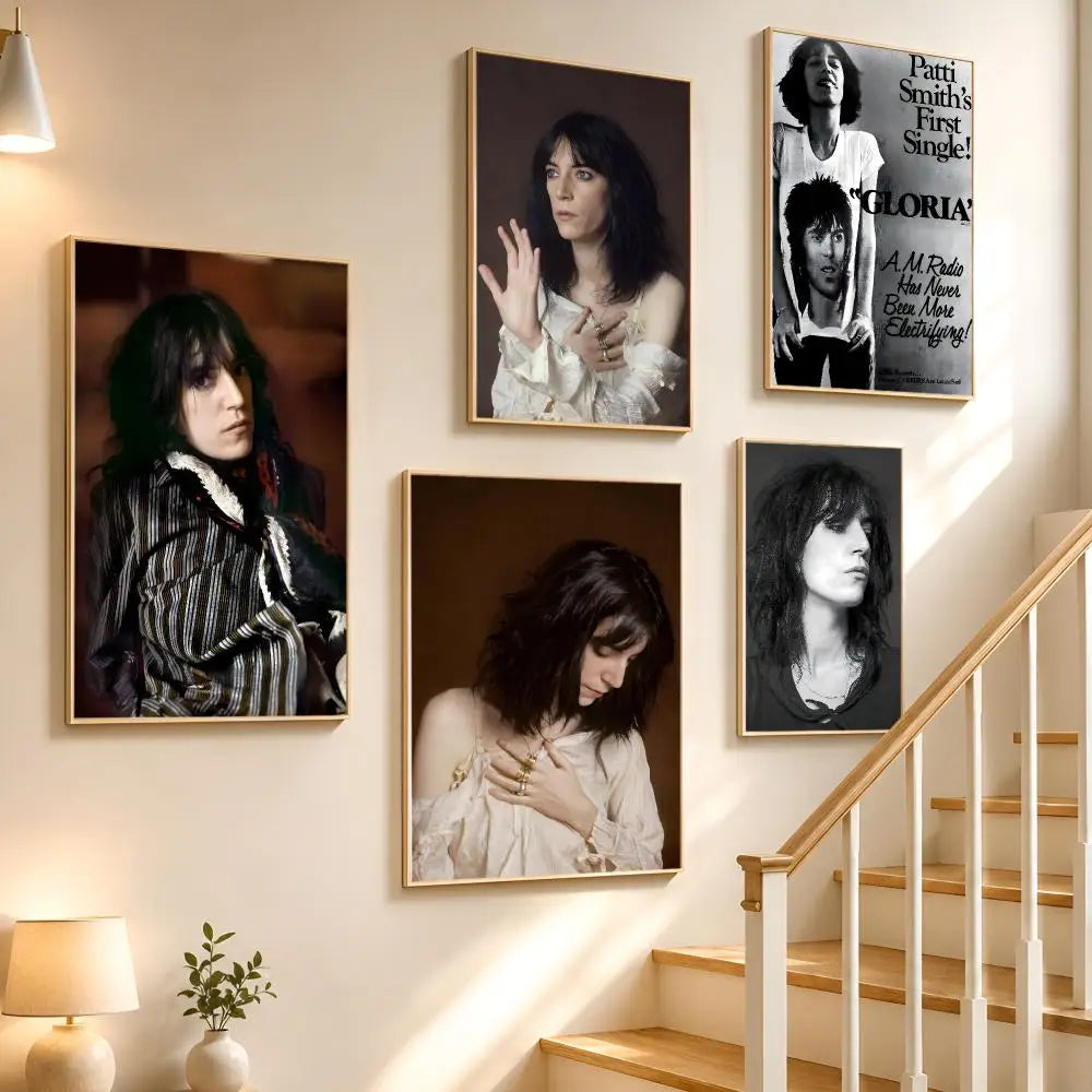 Patti Smith Punk Rock Poster – HD Waterproof PVC Wall Sticker Wall Art Sticker Axl