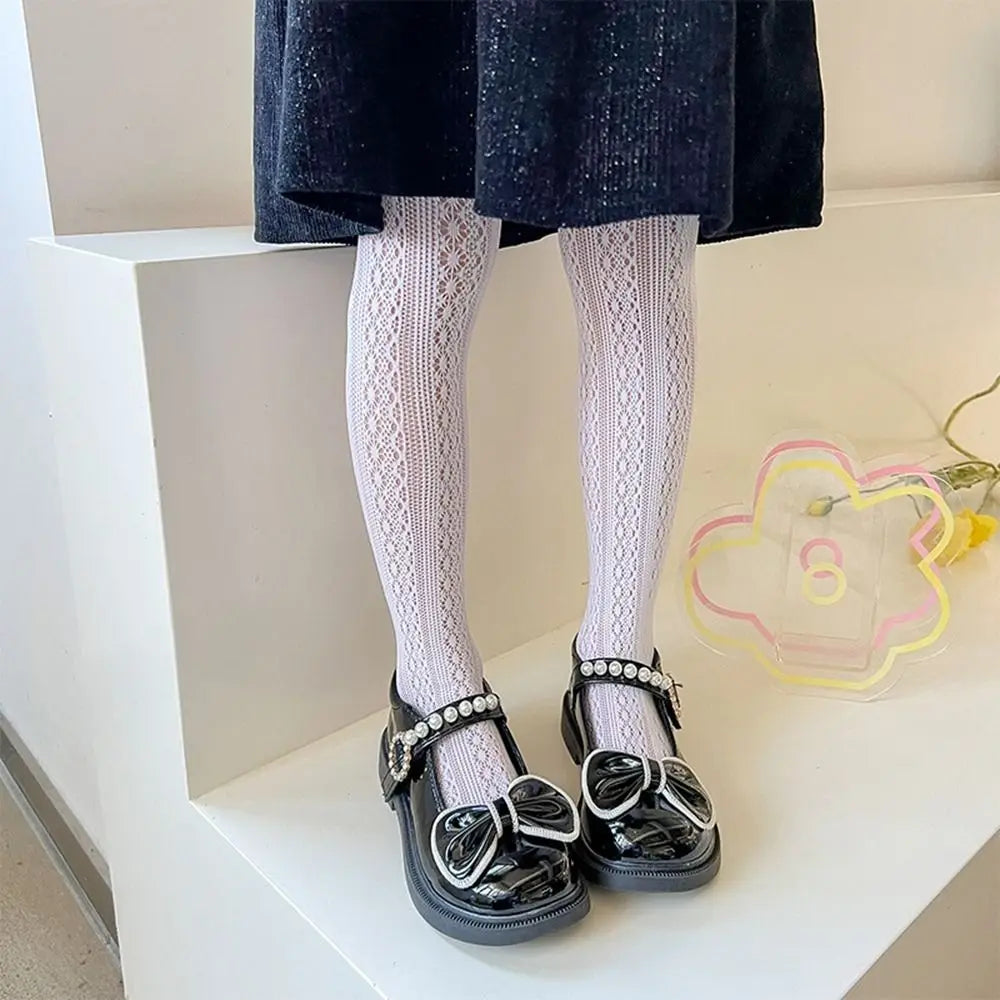 Girls Nylon Mesh Pantyhose – Soft Cartoon Stockings for Kids Kids Pantyhose Axl