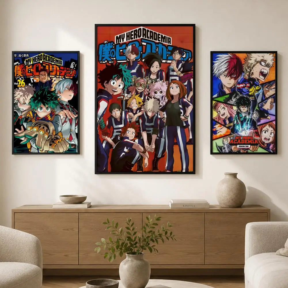 My Hero Academia Wall Poster – Self-Adhesive Waterproof Art Anime Wall Poster Axl