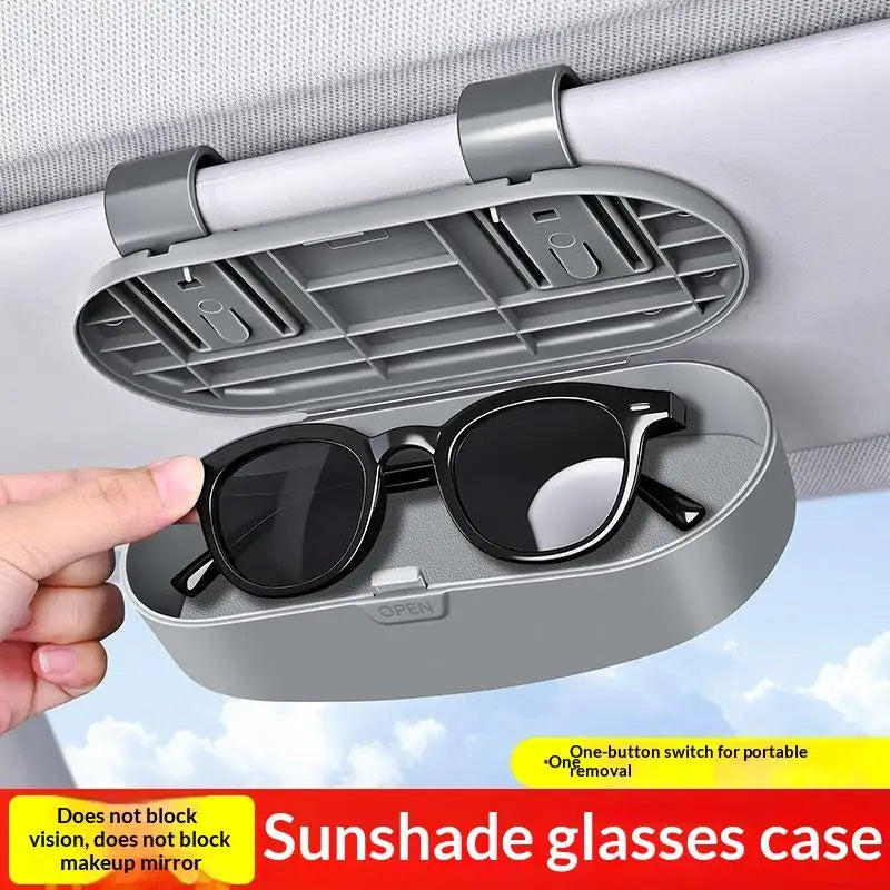 Car Sun Visor Glasses Holder – Eyeglass Case Storage Box Car Visor Organizer Axl