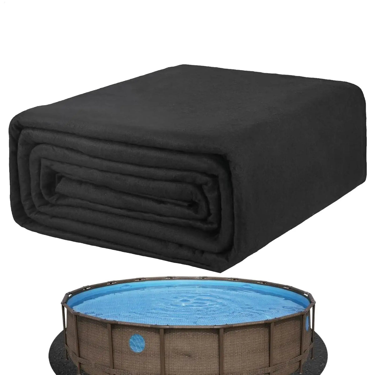 Round Pool Liner Pad – Heavy Duty Above Ground Pool Mat Pool Liner Pad Axl