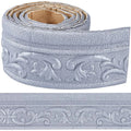 3D Peel & Stick Silver Foam Wall Trim – Decorative Border Decorative Wall Trim Axl AECH04-18780