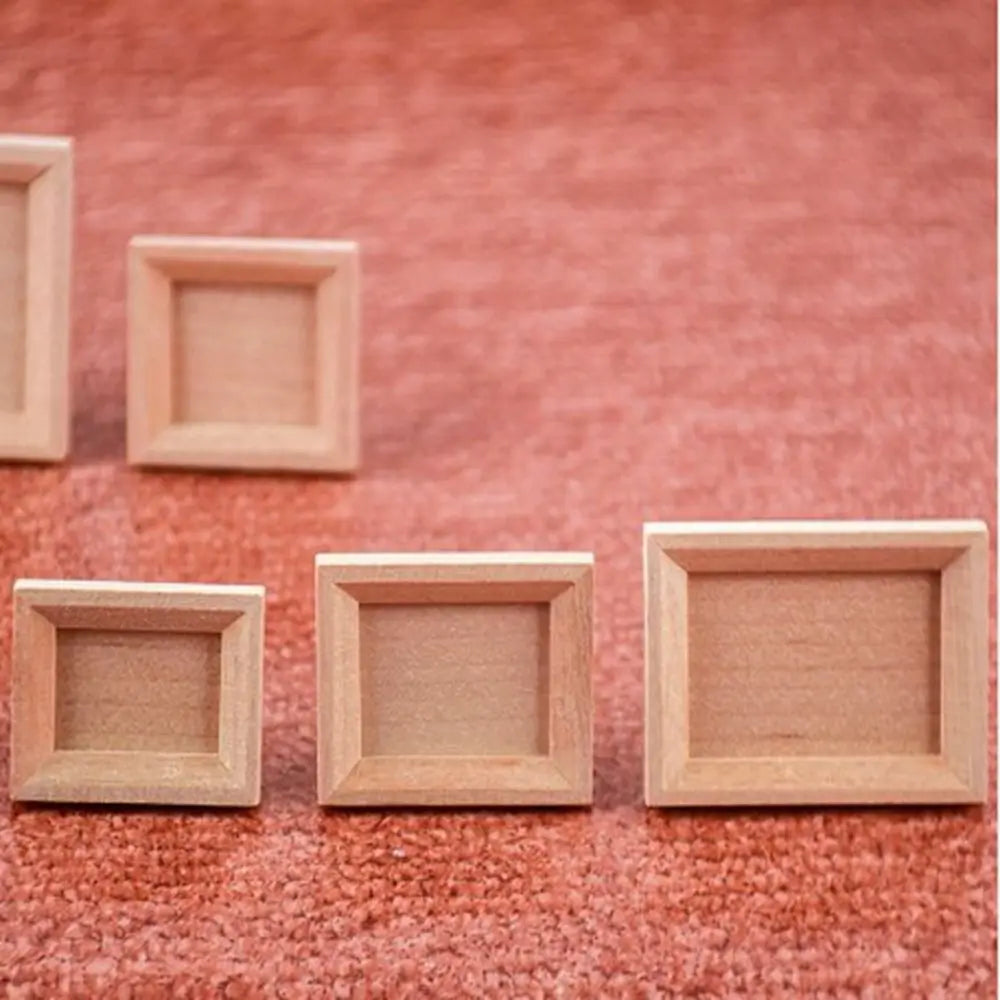 2pcs 1:12 Dollhouse Miniature Wood Photo Frames | DIY Décor Dollhouse Miniature Axl