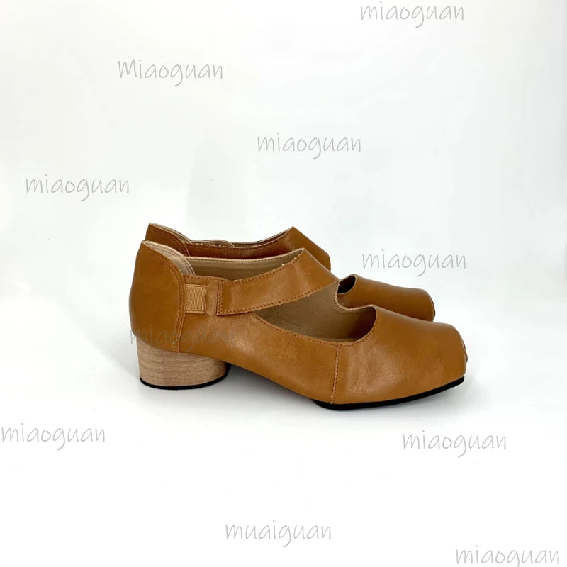 Women's Mary Jane Chunky Heel Pumps – Square Toe Slip-On Mary Jane Pumps Axl