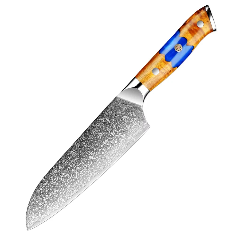 XITUO Damascus Steel Knife Set | Japanese VG10 1–8 PCS Damascus Kitchen Knife Set Axl Santoku Knife