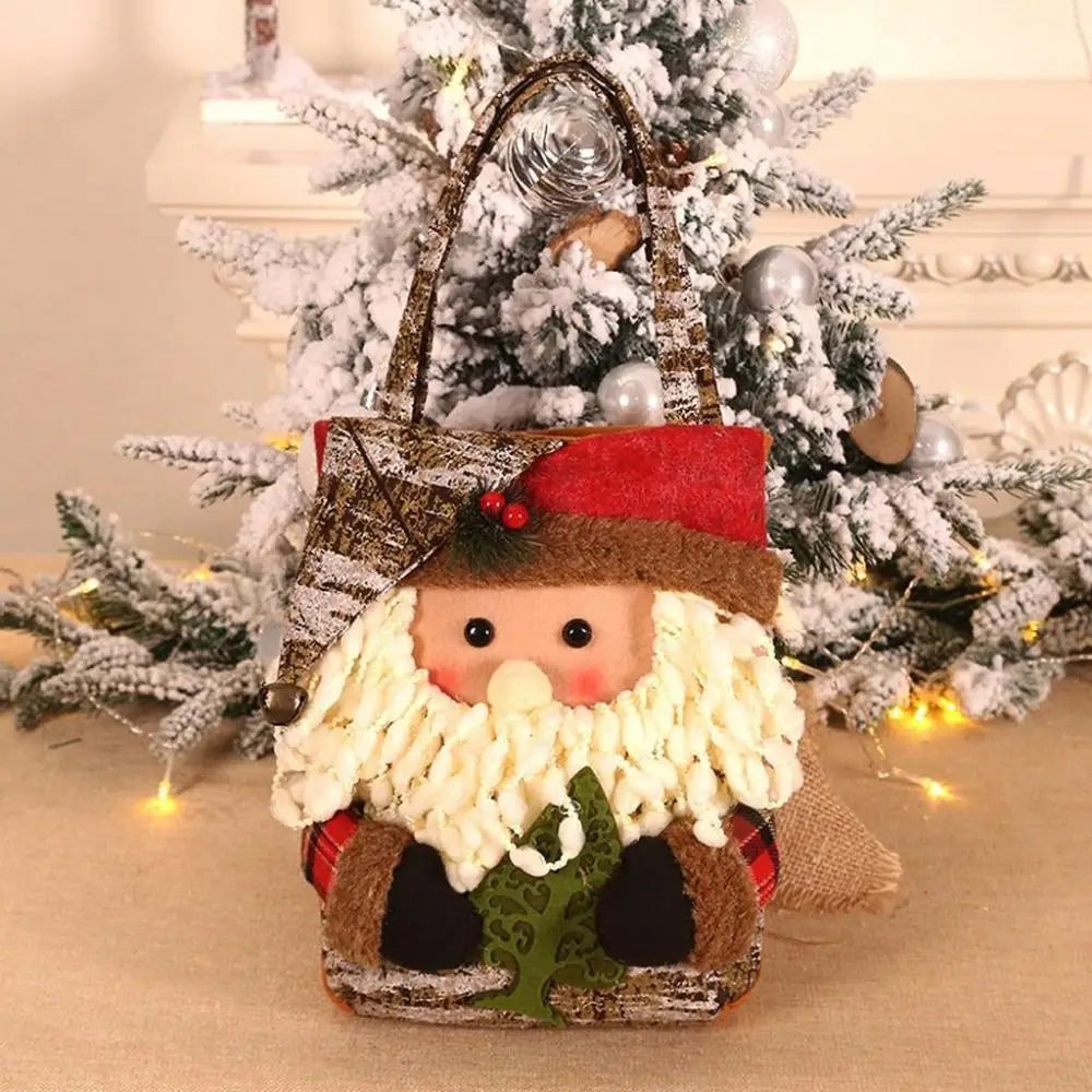Christmas Candy Bags – Santa & Snowman Gift Holders | Xmas Décor Christmas Gift Bag Axl