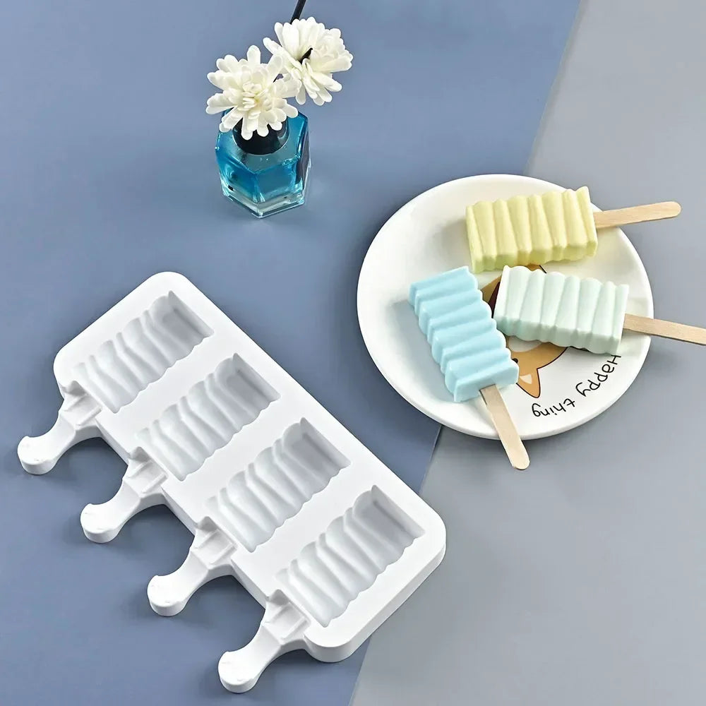 Silicone Popsicle & Ice Cream Mold – DIY Dessert Tray Maker Popsicle Mold Axl 12