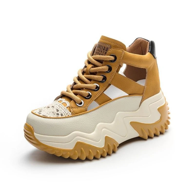 Women's Mesh Wedge Sandals – Roman Lace-Up Hollow Casual Shoes Wedge Sandals Axl