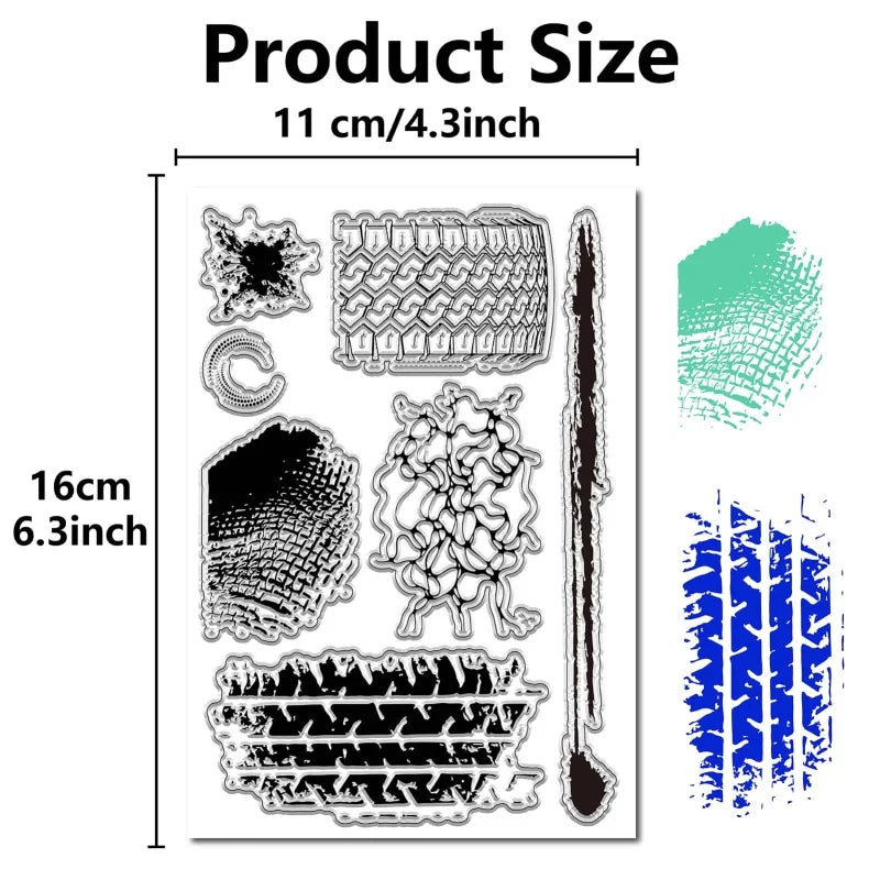 ATC Frames Clear Stamp – Vintage Butterfly & Flowers Journaling Clear Silicone Stamp Axl AECH04-05481