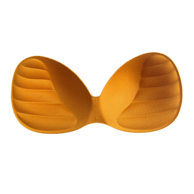Women's Bikini Bra Padded Inserts – Push Up Chest Enhancer Bikini Bra Inserts Axl Orange One Size