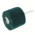 Drill-Mounted Flip Wheel Green Scouring Pad Polishing Brush Drill Polishing Brush Axl green 1pc