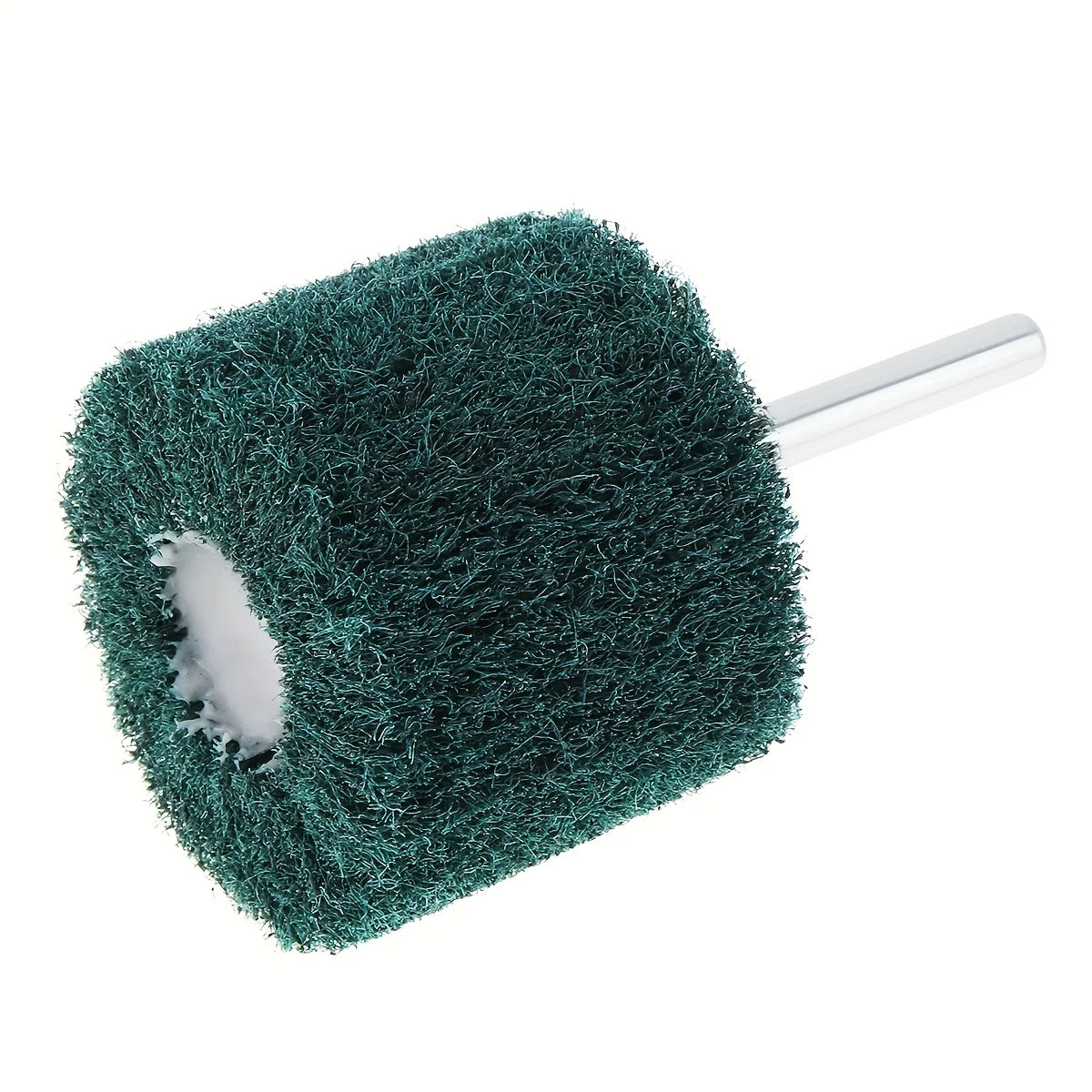 Drill-Mounted Flip Wheel Green Scouring Pad Polishing Brush Drill Polishing Brush Axl green 1pc