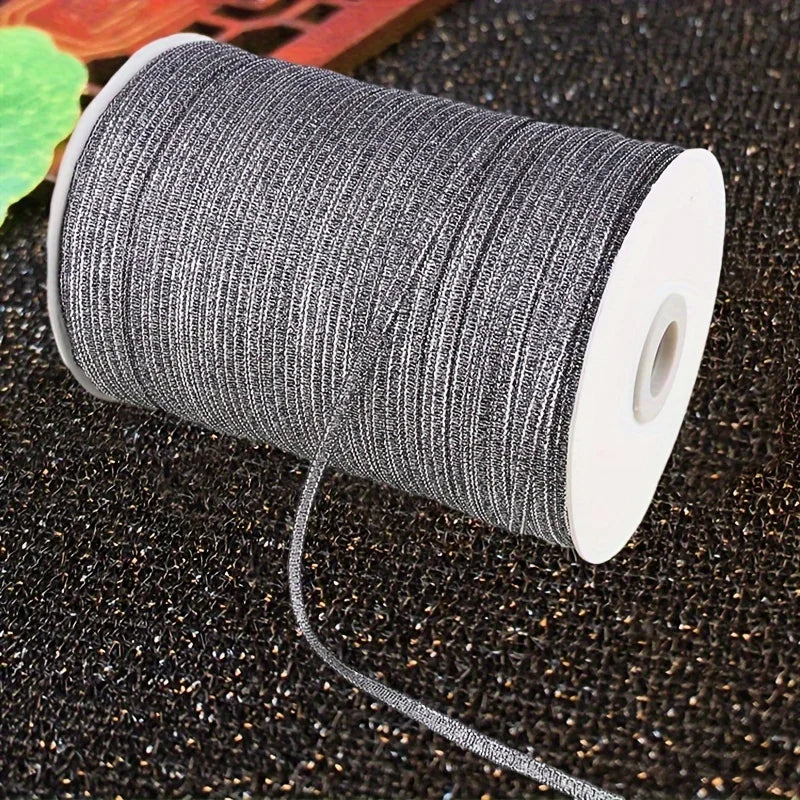 Shiny 1" Polyester Ribbon for Crafts, Sewing & Gift Wrapping Craft Ribbon Axl Dark Grey 18.29 Meter