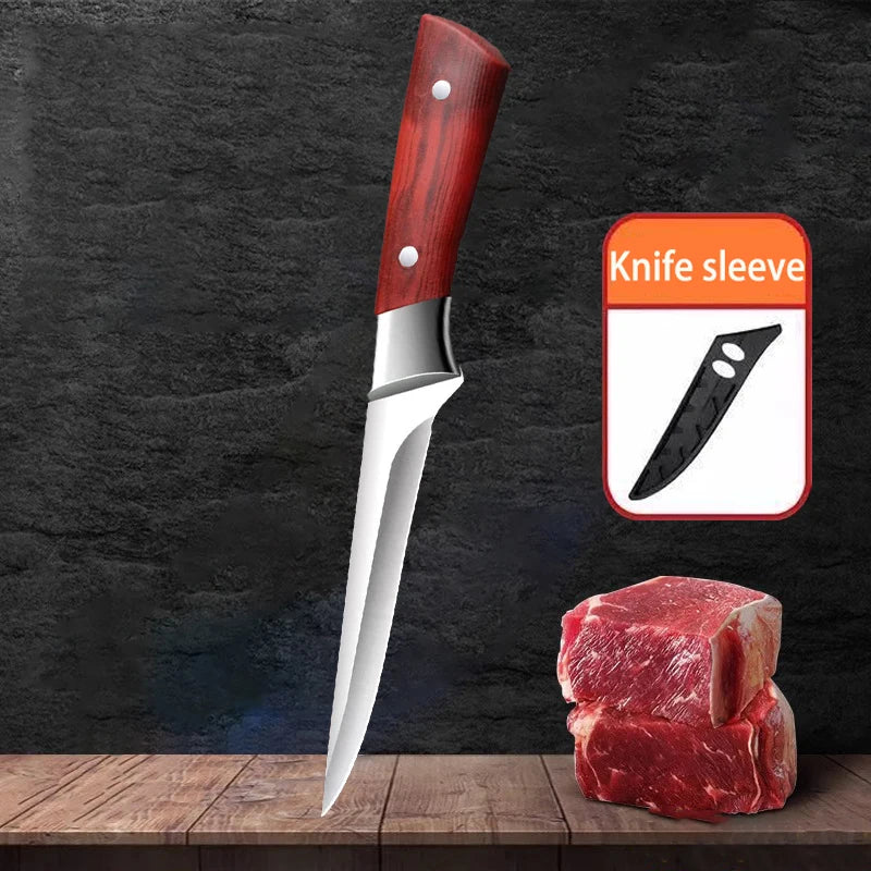 Professional Stainless Steel Boning Knife – 14.5cm Chef Butcher Boning Knife Axl 1pcs B