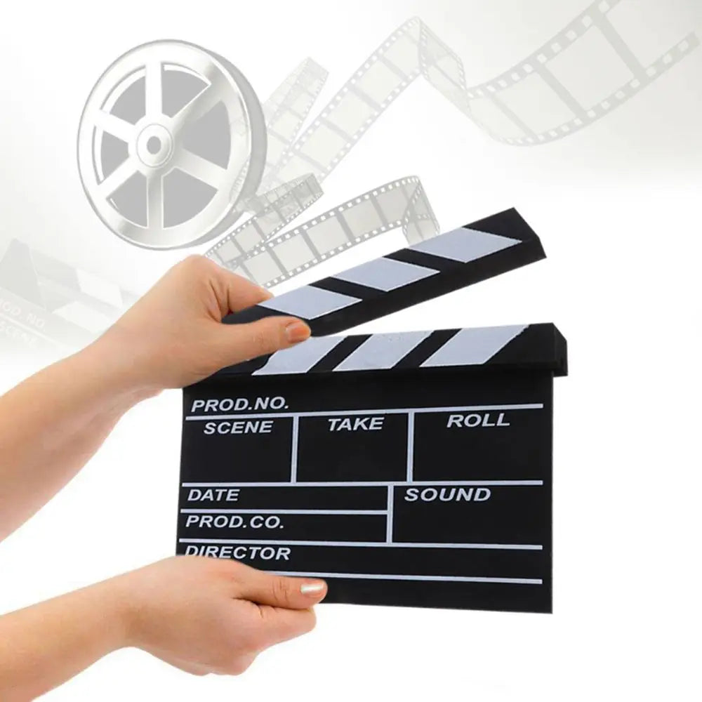 Wooden Director Clapperboard | Film Slate Photography Prop 30x27cm Photography Prop Axl
