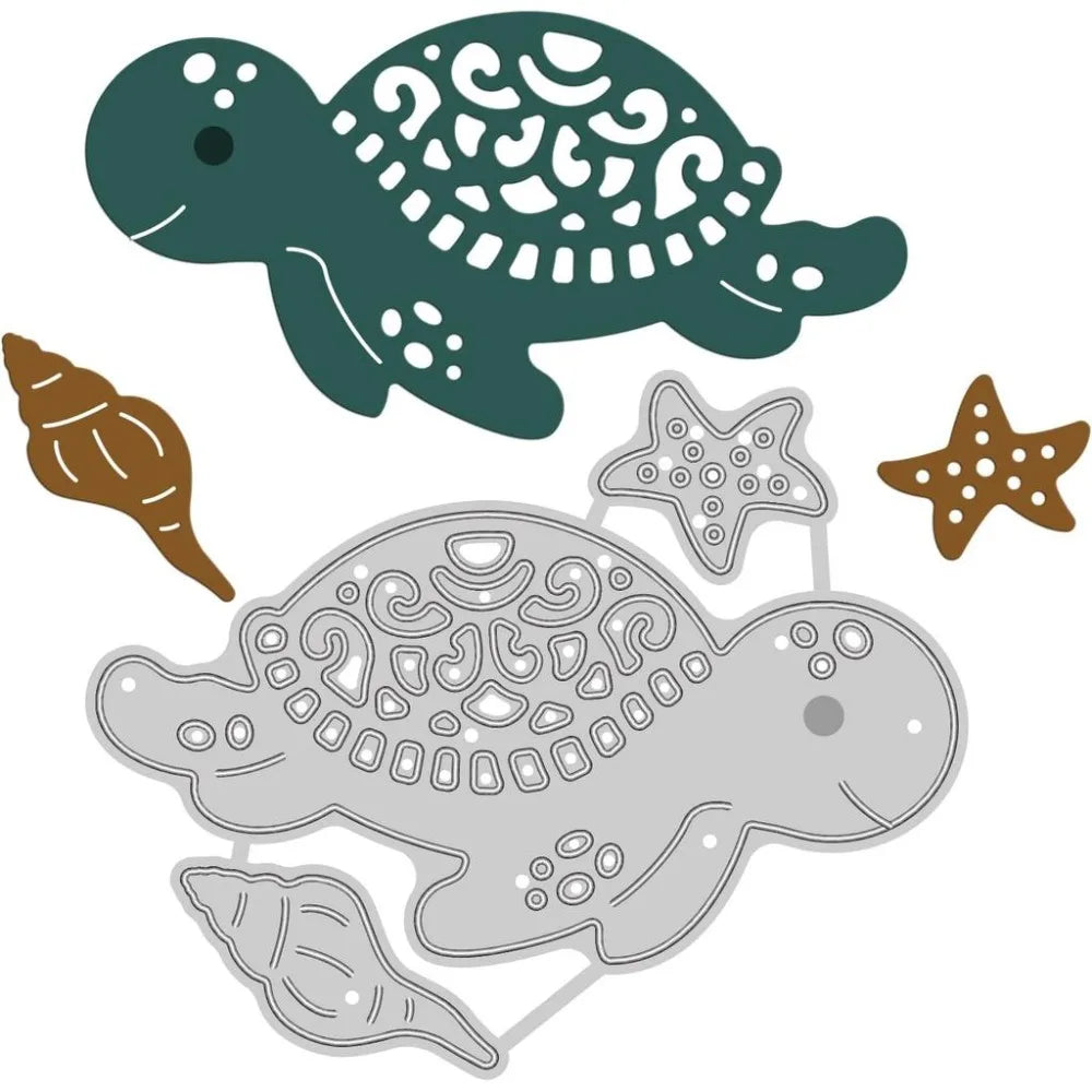 Turtle Metal Cutting Dies – Animal Die Cuts for Cards & Crafts Metal Cutting Dies Axl AECH04-19045
