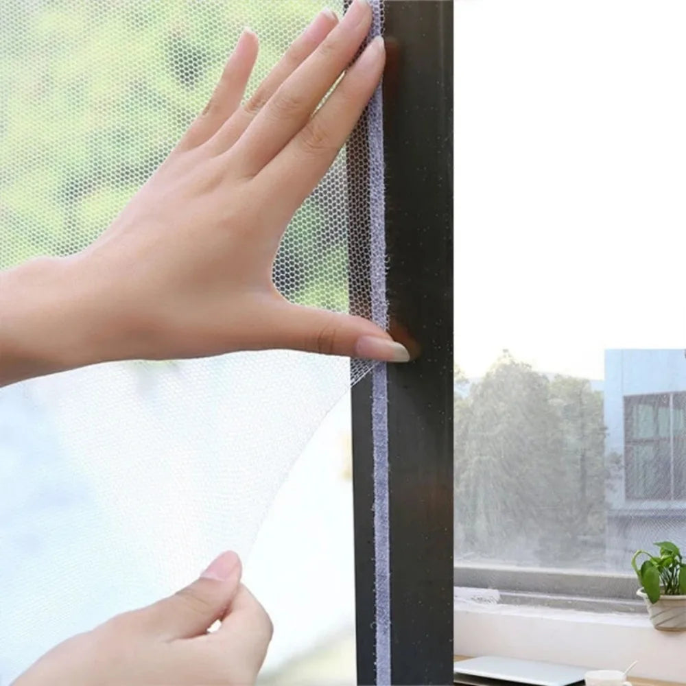 Self-Adhesive DIY Mosquito Window Screen Mesh – 2 Sizes Window Insect Screen Axl