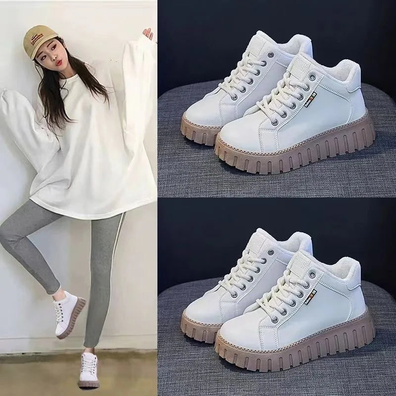Women's Warm Mid-Calf Snow Boots – Non-Slip Platform Sole Women's Snow Boots Axl
