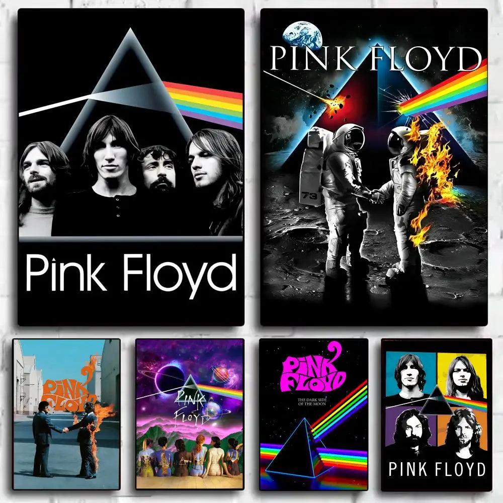 Pink Floyd Band Poster Self-Adhesive Wall Art Sticker Wall Art Sticker Axl