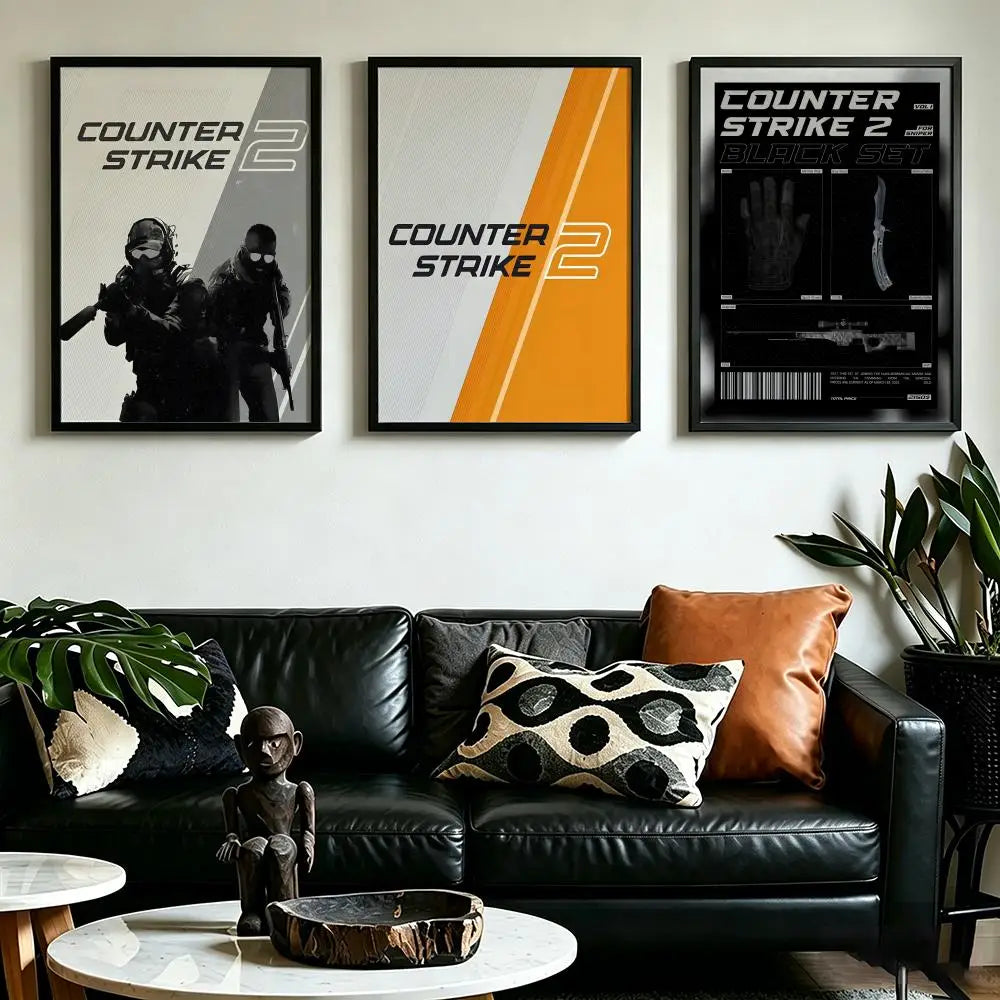 Counter-Strike 2 HD Wall Poster – Waterproof Gaming Decor Gaming Wall Poster Axl