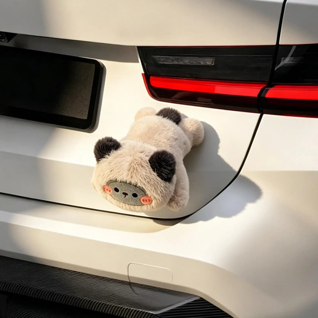 Magnetic Plush Car Ornament – Cute Cat & Bear Stuffed Doll Car Plush Magnet Axl