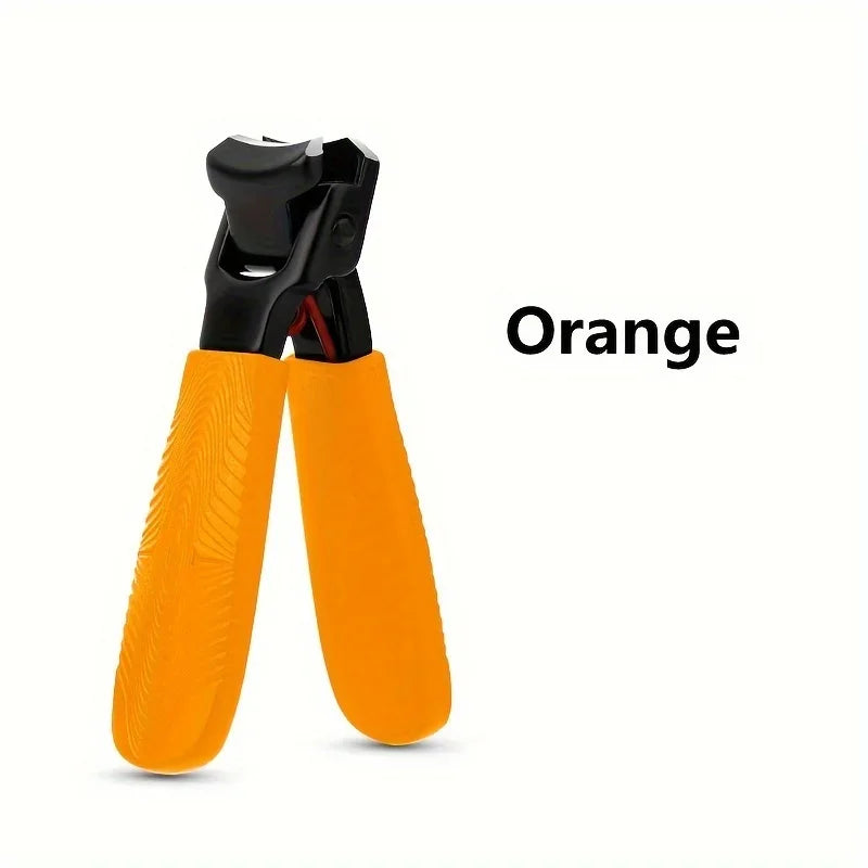 Stainless Steel Nail Clipper – Sharp Fingernail & Toenail Cutter Nail Clipper Axl Orange-1Pcs-A