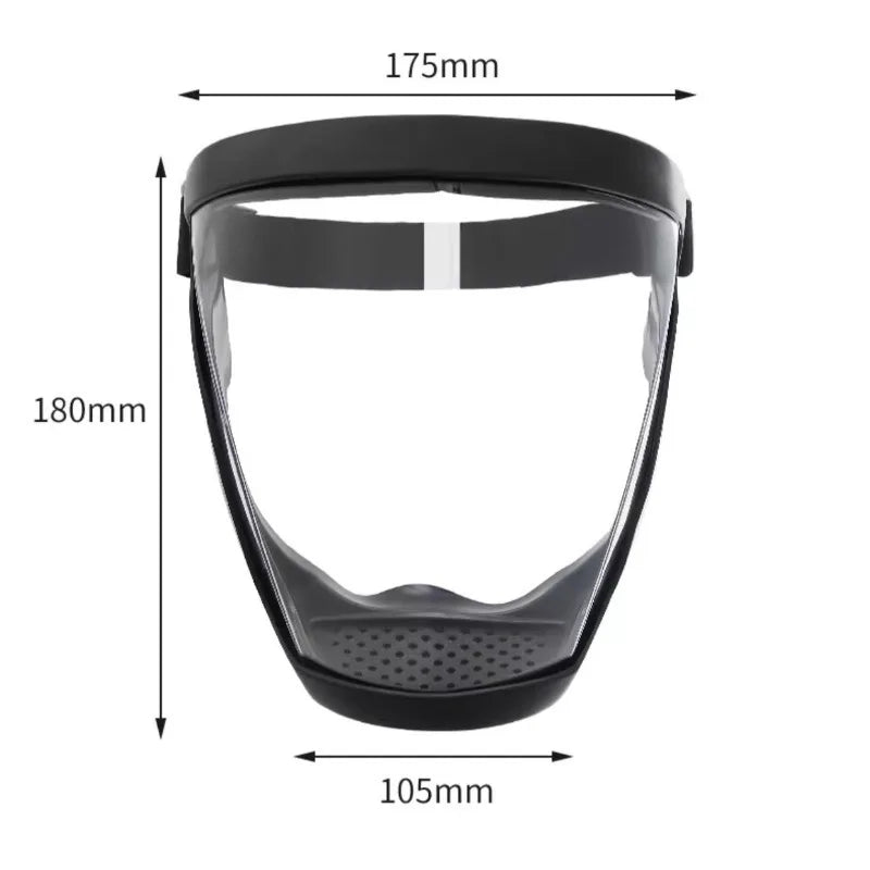 Anti-Fog Protective Face Mask – Dust & Splash Resistant Protective Face Mask Axl transparent