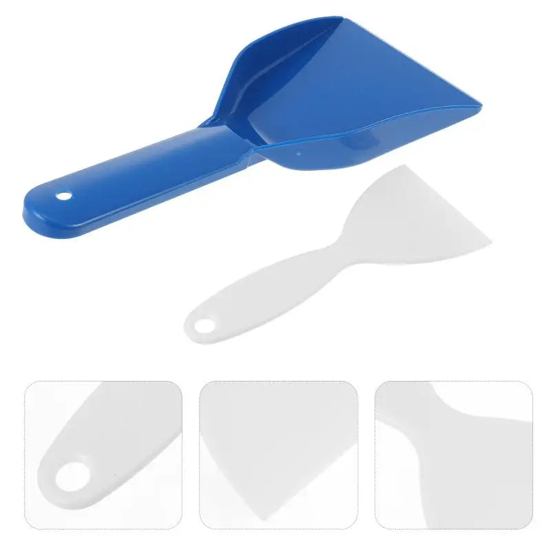 Plastic Freezer Frost Scraper Ice Removal Shovel – 1 or 2 Pcs Freezer Cleaning Tool Axl