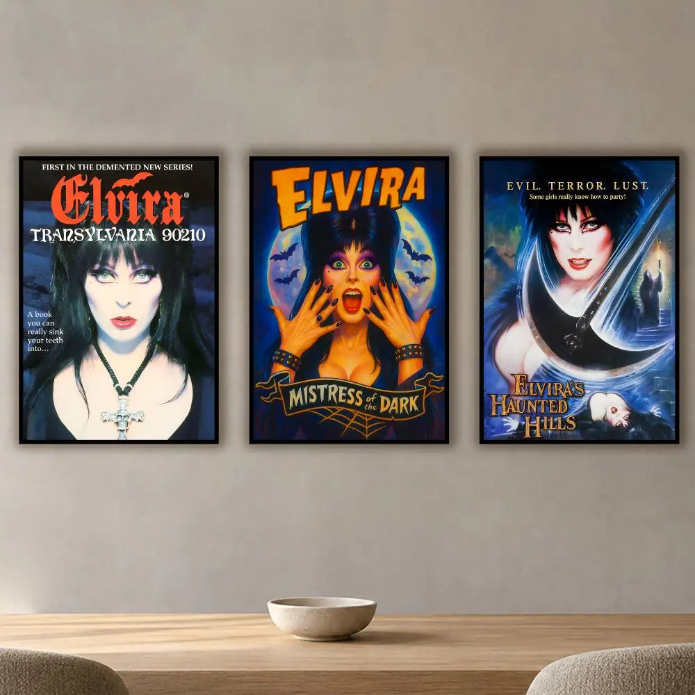 Elvira Mistress of the Dark HD Waterproof Poster Sticker Wall Poster Sticker Axl