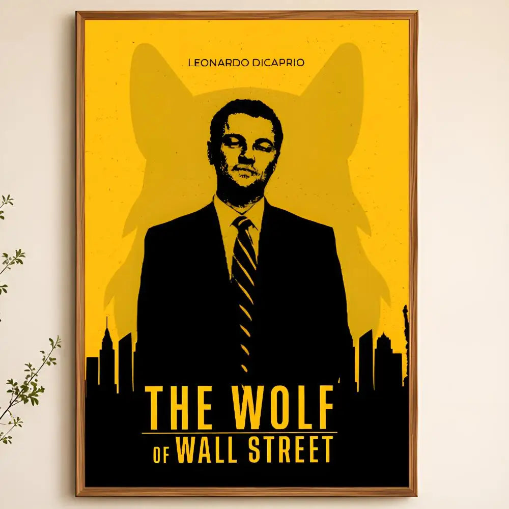 Wolf of Wall Street Movie Poster – Peel & Stick PVC Wall Art Movie Wall Poster Axl