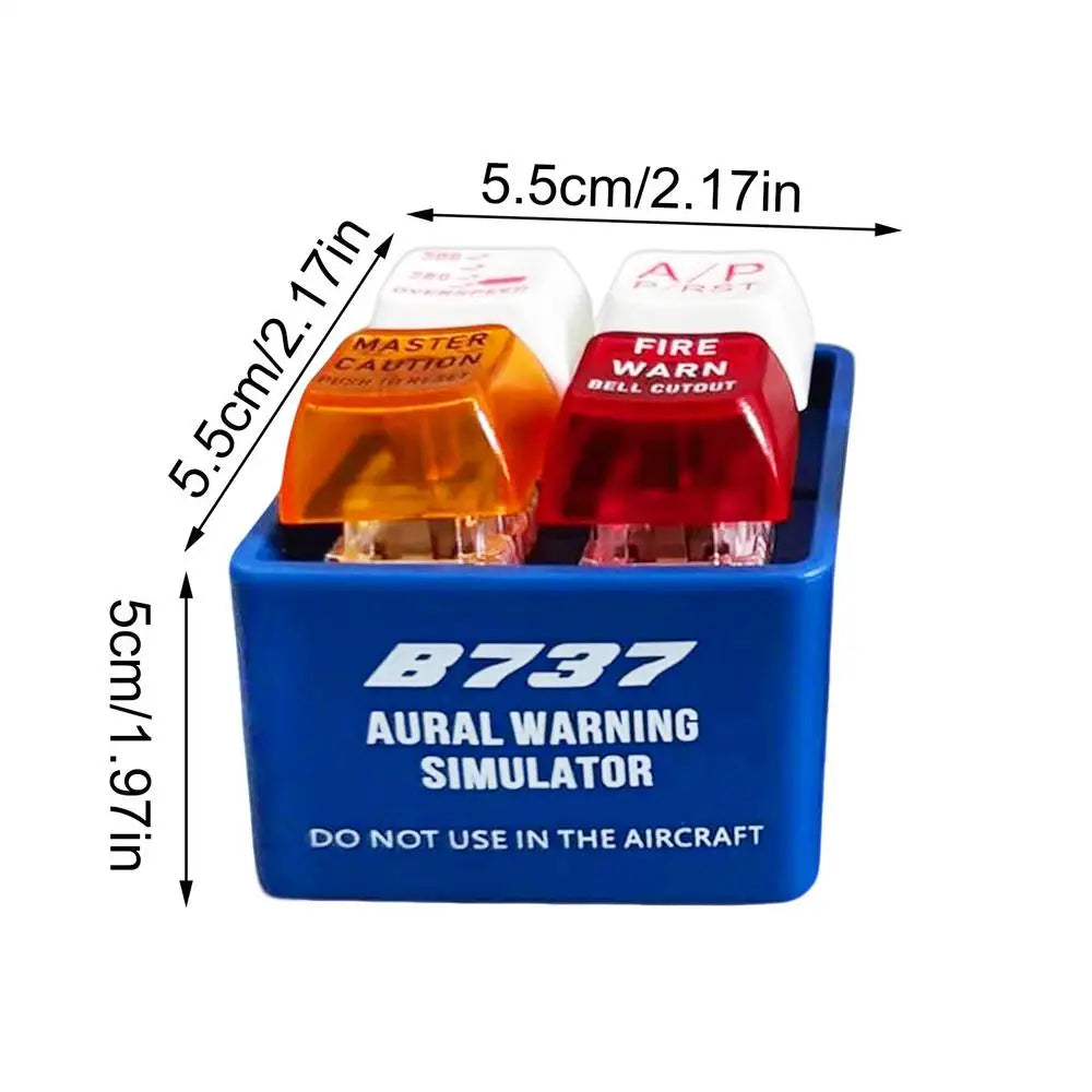 Pilot Alert Keychain – Cockpit Sound & LED Novelty Gift Novelty Keychain Axl Blue