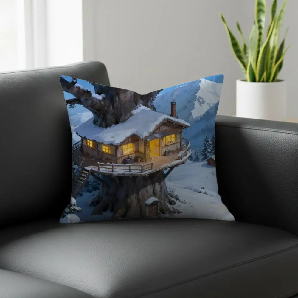 Cabin & Woods Linen Cushion Cover – Sofa, Bed & Chair Decor Linen Cushion Cover Axl White14 40X40cm