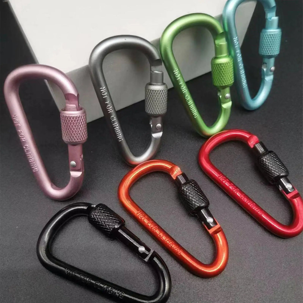 Aluminum Alloy D-Shape Locking Carabiner – Camping Hook Locking Carabiner Axl