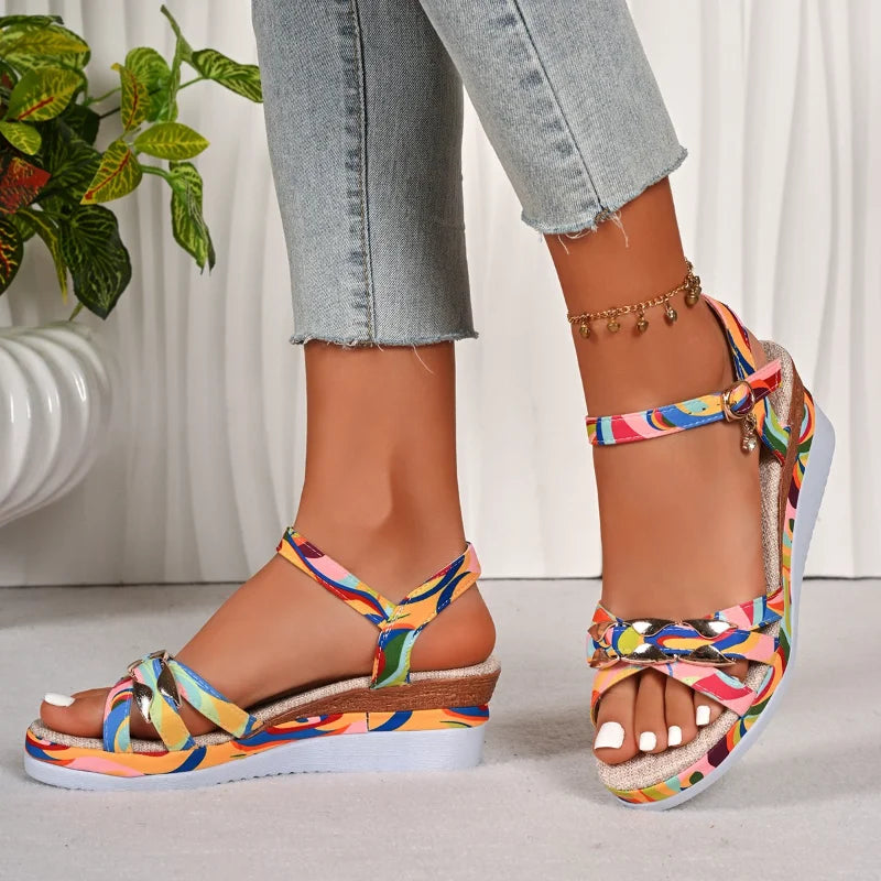Women's Wedge Platform Sandals – Non-Slip Beach Slippers Sz 36–43 Wedge Platform Sandals Axl