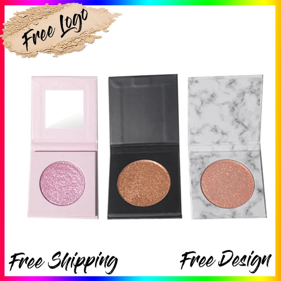 Natural Glow Vegan Highlighter Powder – Private Label 8g Face Highlighter Powder Axl