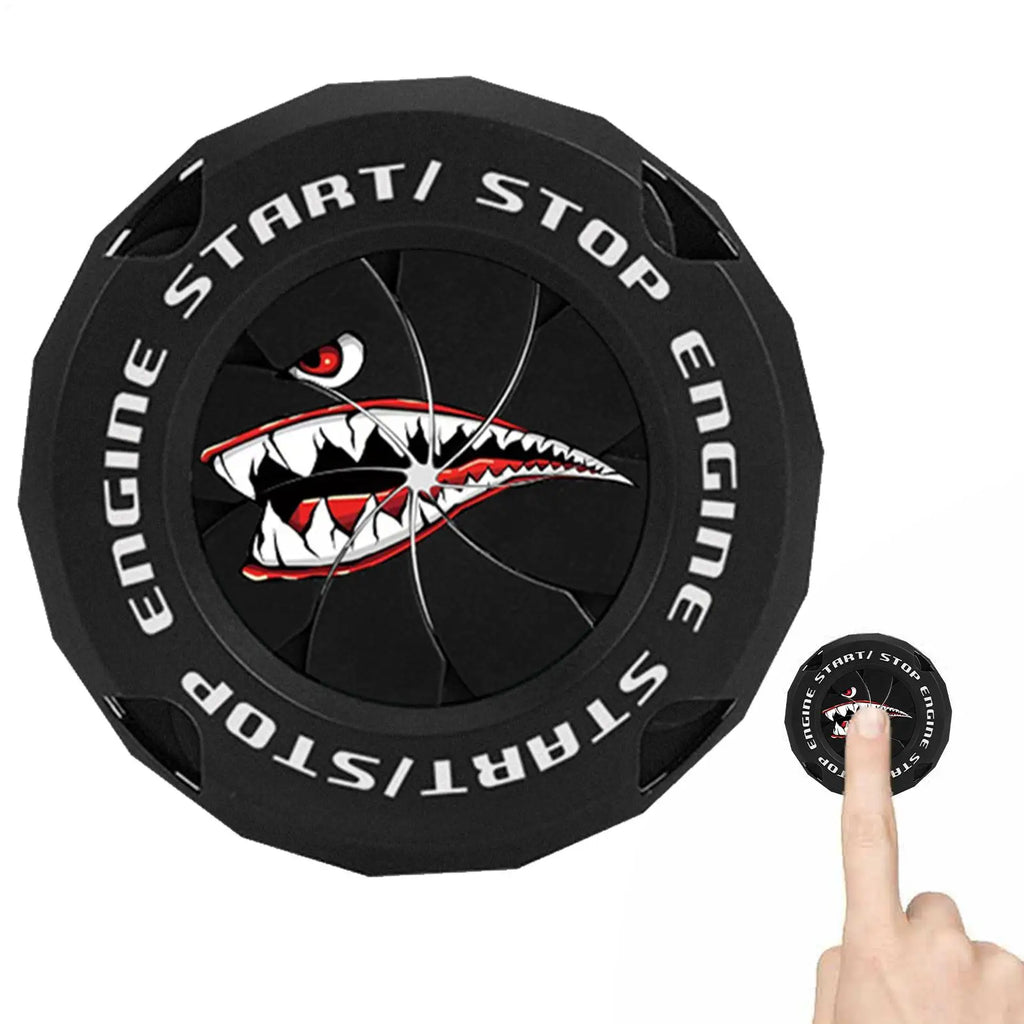 Car Push Start Button Cover – ABS Ignition Protector Ignition Button Cover Axl