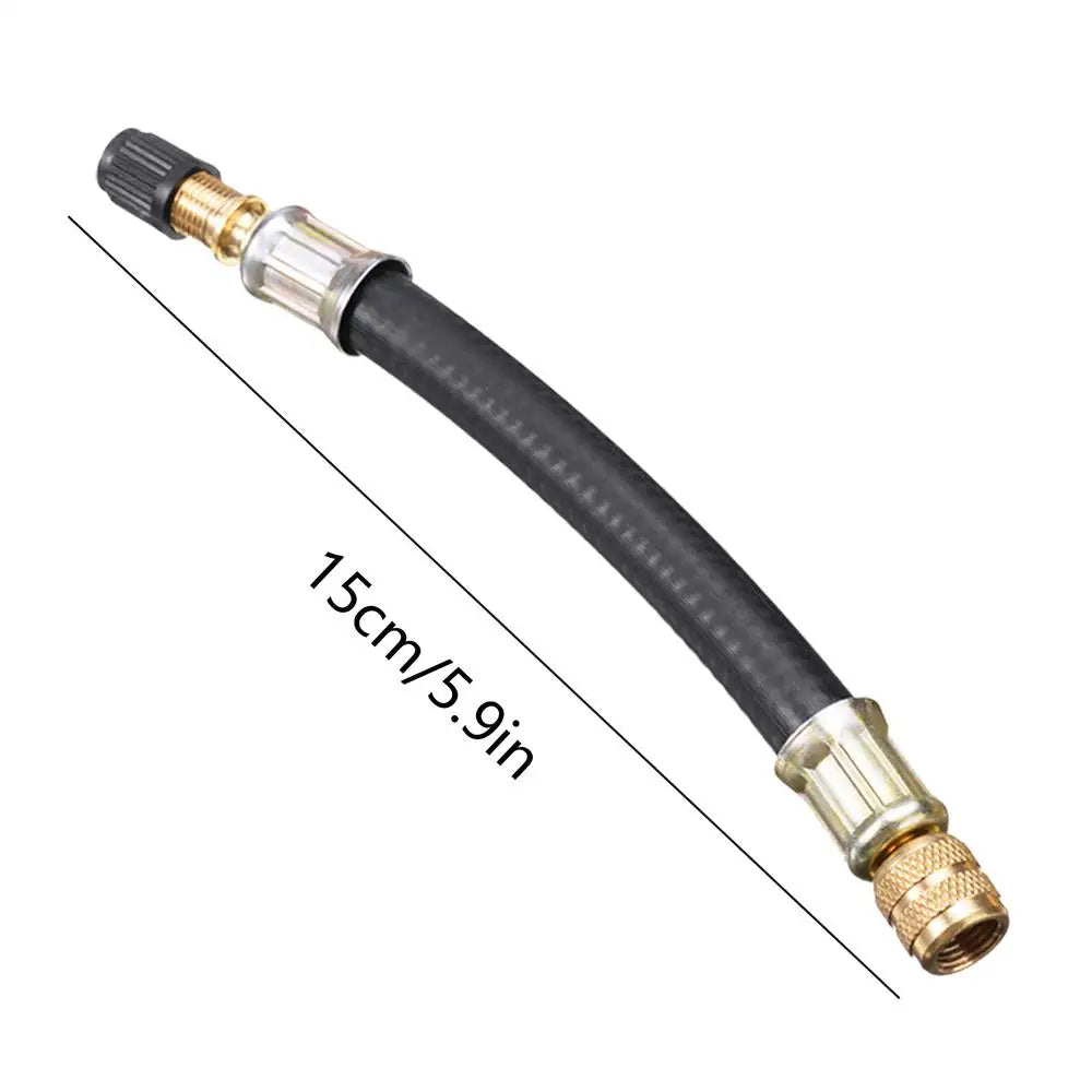 Flexible Tire Valve Stem Extender – Rubber & Brass Adapter Tire Valve Extender Axl 150mm 1pcs