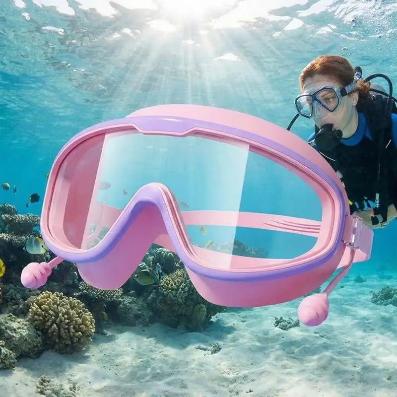 Kids Large Frame Swimming Goggles – Anti-Fog & UV Protection Kids Swim Goggles Axl