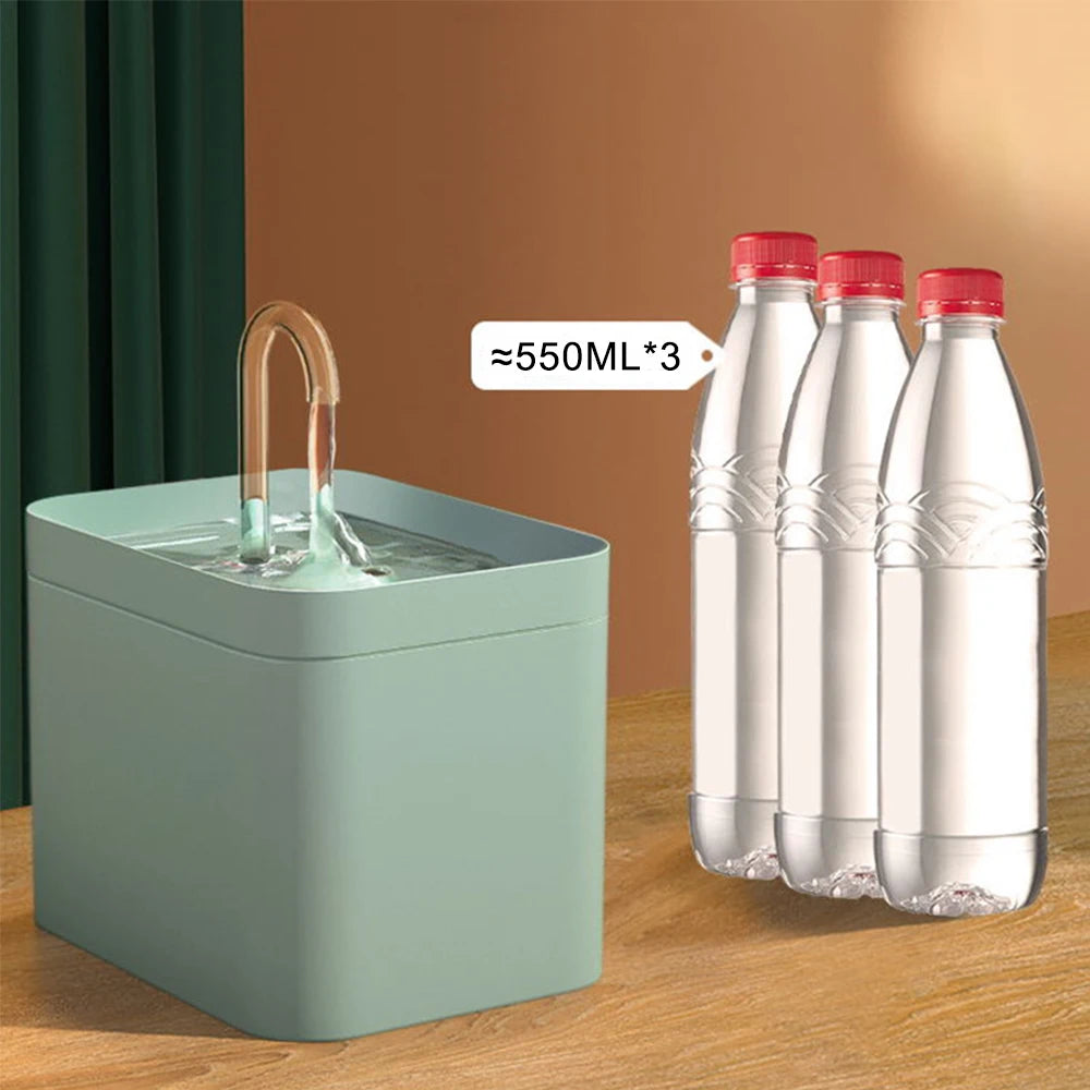 1.5L Electric Cat Water Fountain – Auto Filter & Silent Pump Pet Water Fountain Axl