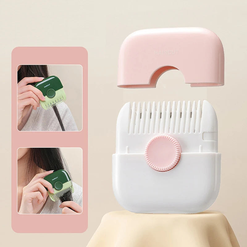 2-in-1 Hair Trimmer Comb – Split Ends Cutter for All Hair Hair Trimmer Comb Axl Pink