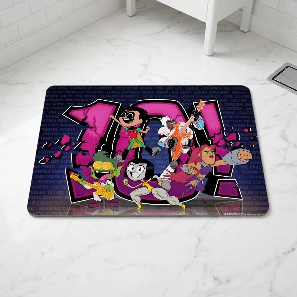 Teen Titans Go! Diatomite Bath Mat – Non-Slip & Quick Dry Diatomite Bath Mat Axl