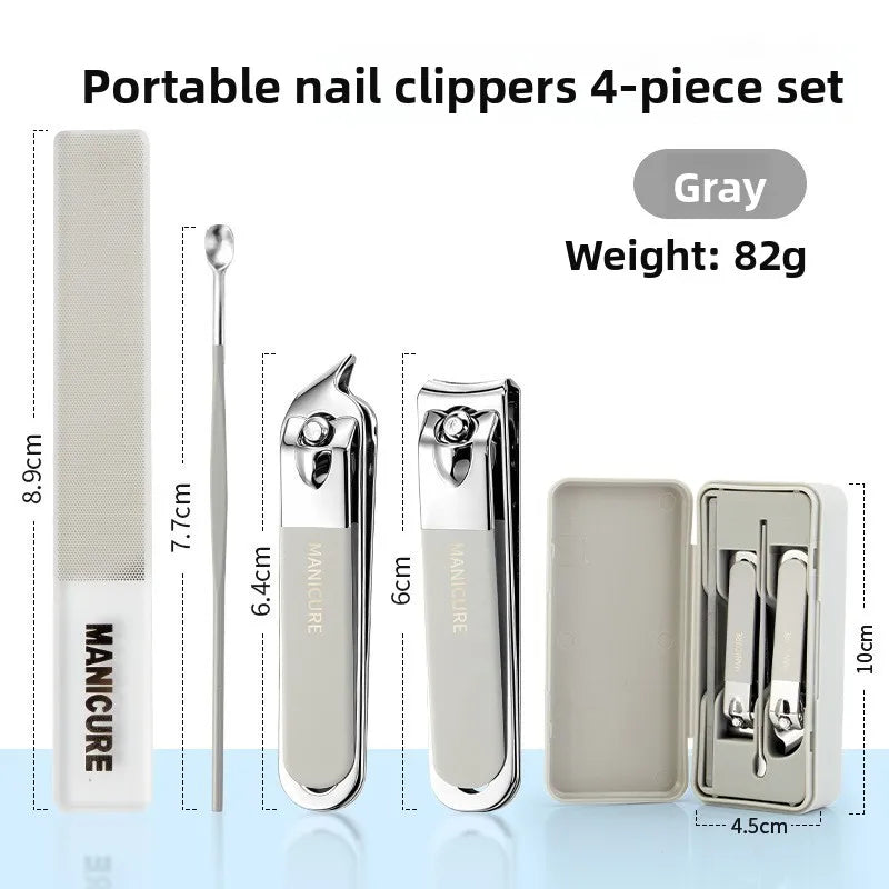 Professional Nail Clipper Set – Anti-Splash Stainless Steel Kit Nail Clipper Set Axl Small box nail clipp 2
