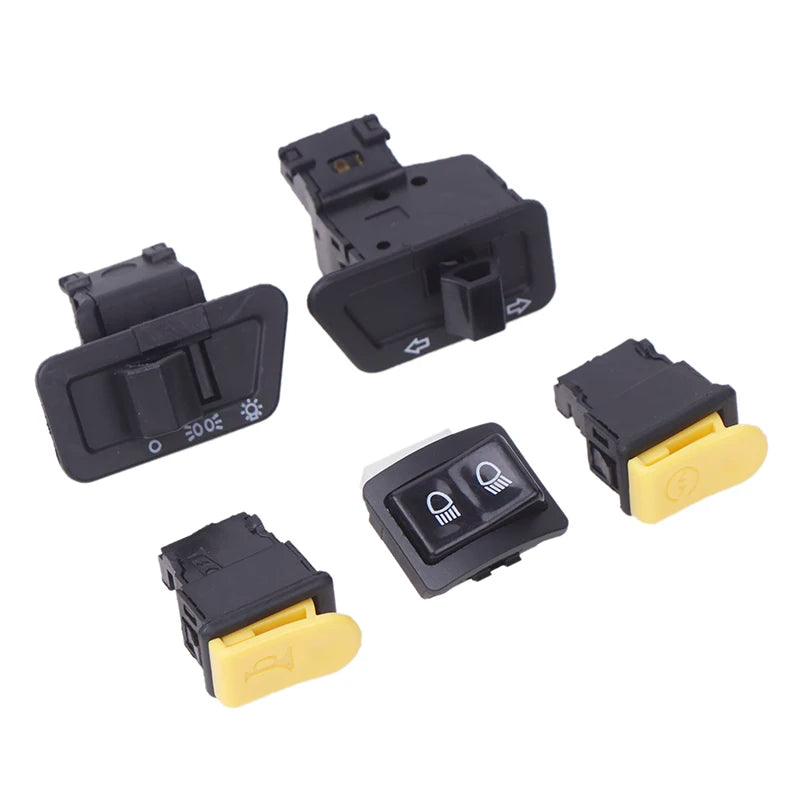 5-Piece Motorcycle Button Switch Set – Horn, Dimmer & Signals Motorcycle Switch Set Axl