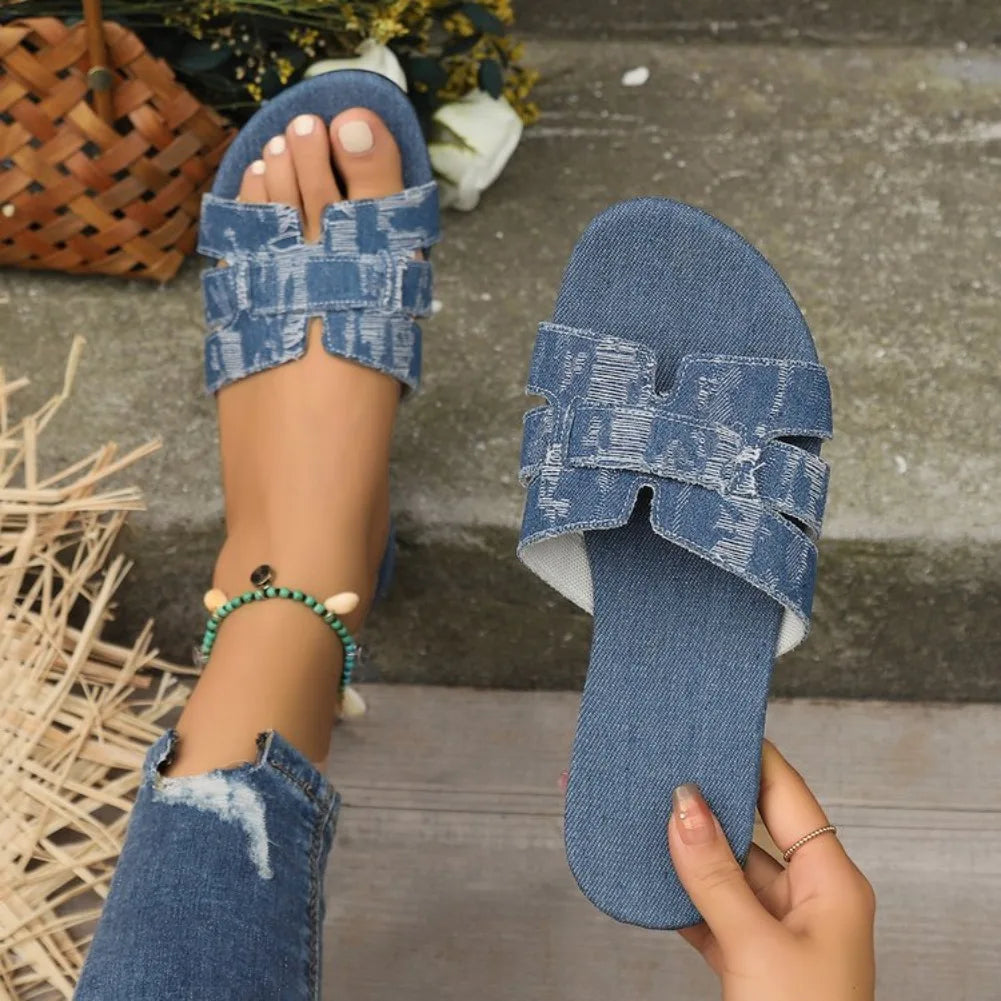 Plus Size Women's Flat Sandal Slippers | Roman Beach Shoes Flat Sandal Slippers Axl